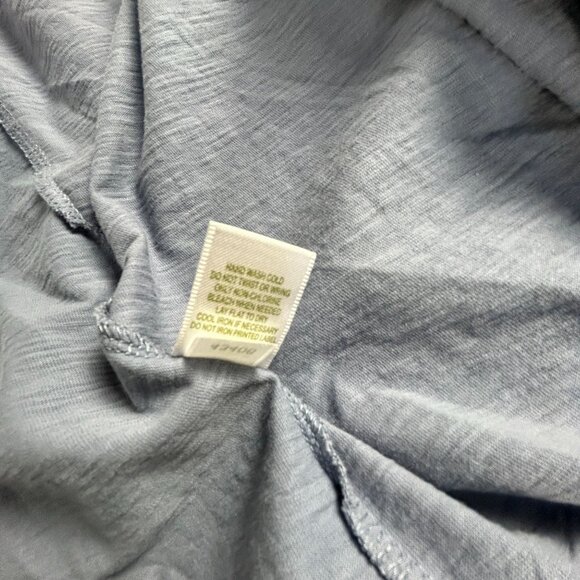 Garnet Hill Womens XL Gray Draped Front Cardigan Sweater Knit Organic Cotton - Picture 5 of 8